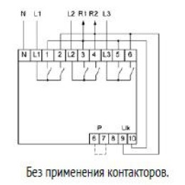 Переключатель фаз PF-452 (два выхода для питания нагрузки; с регулируемыми верхними (230-260) и нижн