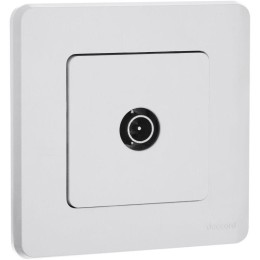 Розетка телевизионная проходная TV Inspiria 14дБ 5-862мГц механизм бел. Leg 673860