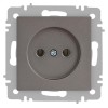 Розетка 1-м СП Accent 6-201-09 16А IP20 250В 2P титан Intro Б0063673