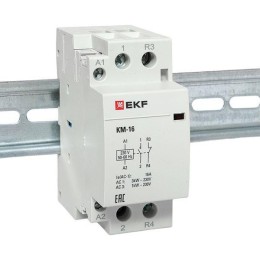 Контактор модульный КМ 16А NО+NC (2 мод.) EKF km-2-16-11