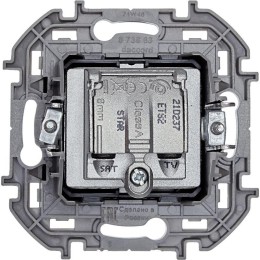 Розетка телевизионная TV/SAT Inspiria с топологией "звезда" механизм антрацит Leg 673883