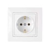 Розетка 1-м СП 16А IP20 с заземл. бел. Bylectrica РС16-339