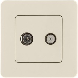 Розетка телевизионная TV/SAT Inspiria с топологией "звезда" механизм сл. кость Leg 673881