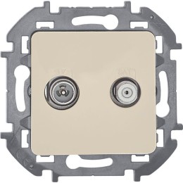 Розетка телевизионная TV/SAT Inspiria с топологией "звезда" механизм сл. кость Leg 673881