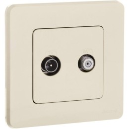 Розетка телевизионная TV/SAT Inspiria с топологией "звезда" механизм сл. кость Leg 673881