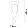 Люстра 3xE27 макс. 40Вт Vitaluce V4968-1/3PL