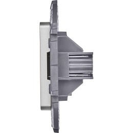 Розетка телефонная Inspiria RJ11 механизм алюм. Leg 673822