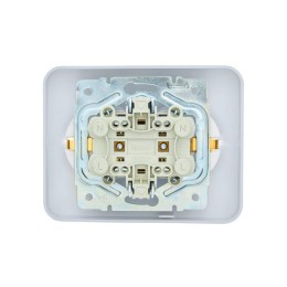 Розетка 2-м СП ASTI 16А IP20 без заземл. термопласт бел. LEZARD 7081-0200-128B