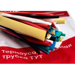 Набор трубок термоусадочных ТУТ 3/1.5; 4/2; 5/2.5; 6/3; 8/4 (6 цветов по 5шт 100мм) PROxima EKF tut-