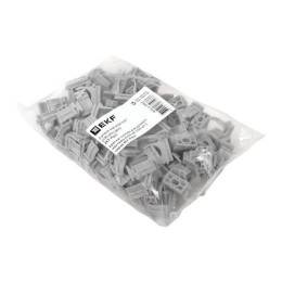 Держатель для труб (клипса) для ручного монтажа d20мм сер. Plast (уп.100шт) EKF derj-z-20sn