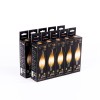 Лампа светодиодная филаментная Black Filament 11Вт свеча на ветру 2700К тепл. бел. E14 810лм GAUSS 1