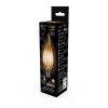 Лампа светодиодная филаментная Black Filament 11Вт свеча на ветру 2700К тепл. бел. E14 810лм GAUSS 1