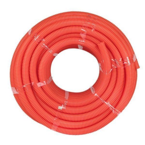 Труба гофрированная ПНД d63мм с протяжкой оранж. (уп.15м) Plast PROxima EKF tpnd-63-o