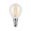Лампа светодиодная филаментная Black Filament 11Вт P45 шар 2700К тепл. бел. E14 810лм GAUSS 10580111