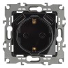 Розетка 16А 250В 2P+E с 2хUSB 5В-3А защ. шторки Эра12 черн. 12-4109-06 ЭРА Б0047845