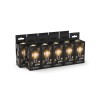 Лампа светодиодная филаментная Black Filament 11Вт P45 шар 2700К тепл. бел. E27 810лм GAUSS 10580211