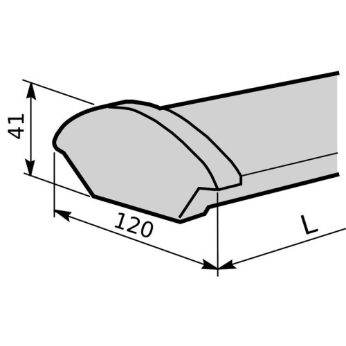 Светильник DPО A1200 2хТ8 G13 /под LED лампу Т8/ Владасвет 12067