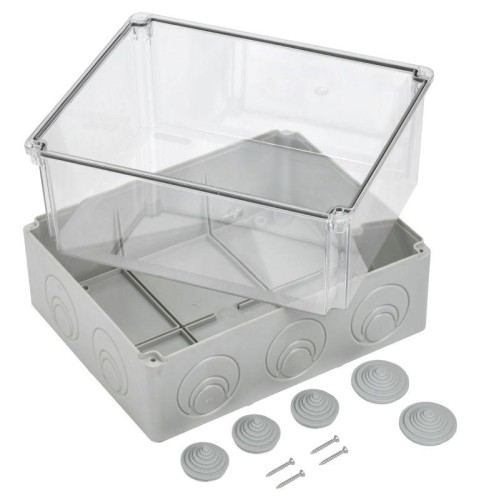 Коробка распаячная ОП 240х195х165 IP55 КМ41278 RAL7035 IEK UKO10-240-195-165-K51-55