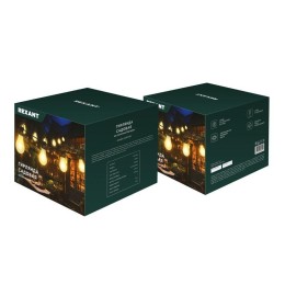 Гирлянда садовая Канэри 20м 3000К встроен. аккумулятор солнечная панель коллекция Лондон Rexant 602-