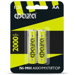 Аккумулятор AA Ni-MH 1.2В 2000мА.ч BL-2 (уп.2шт) ФАZА 5002975