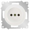 Розетка 1-м СП Florence 16А IP20 без заземл. винтов. контакты механизм бел. (1E10301300) OneKeyElect