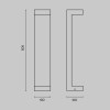 Светильник Barclay Street 9Вт 3000К IP54 ландшафтный Maytoni O013FL-L9B