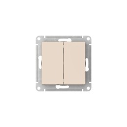 Выключатель 2-кл. AtlasDesign (сх. 5) 10AX быстрозажим. клем. механизм беж. SE ATN000251S