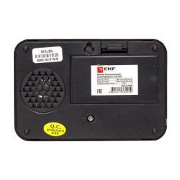 Звонок беспроводной 51 мелод. с индик. 4 уровня на батарейках 2х1.5В АА черн. Classic EKF DBB-D-003B