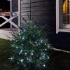 Гирлянда светодиодная управляемая"Нить" 10м 100LED бел. 10Вт 220-240В IP65 8 режимов провод ПВХ черн