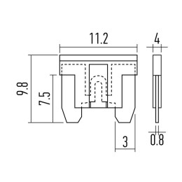 Набор автомобильных предохранителей микро "Korea" (блист.) Rexant 80-7125