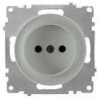 Розетка 1-м СП Florence 16А IP20 без заземл. винтов. контакты механизм сер. (1E10301302) OneKeyElect