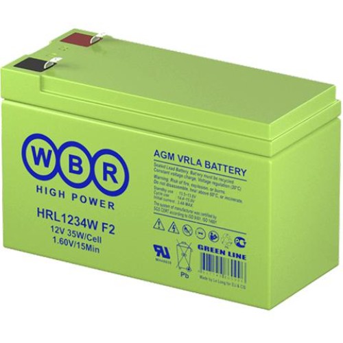 Аккумулятор 12В 9А.ч WBR HRL1234W F2 WBR