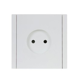 Розетка СП FORTE&PIANO FP217 10А без заземл. защ. шторки винт. крепл. бел. IEK FP-R13-10-K01