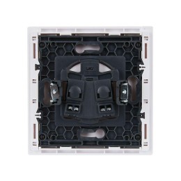 Розетка СП FORTE&PIANO FP217 10А без заземл. защ. шторки винт. крепл. бел. IEK FP-R13-10-K01