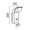 Светильник Stock 7Вт 3000К IP44 бра настен. Maytoni O446WL-L7GF3KSR