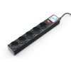 Удлинитель сетевой 5х10м с/з SPG5-10M черн. POWERCUBE 1864655