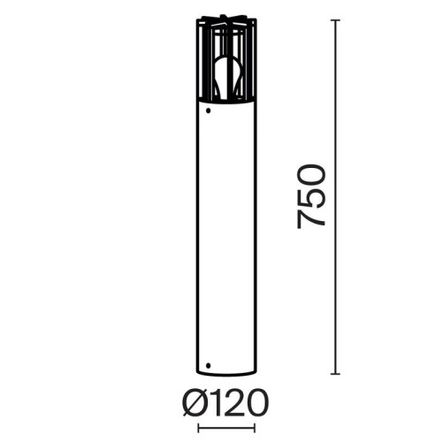 Светильник Barrel 1х15Вт E27 IP54 ландшафтный Maytoni O453FL-01GF