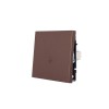 Кнопка звонка СП ZIMA IP20 безвинт. зажим шоколад LEZARD 704-7388-103QC