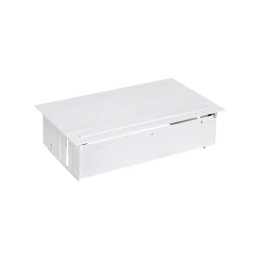 Блок розеточный врезной с крышкой и мет. вводом 3х2P+E 2хUSB зарядное уст. 1 пустой мод. бел. Simon