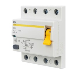 Выключатель дифференциального тока (УЗО) 4п 63А 30мА тип AC ВД1-63 KARAT IEK MDV10-4-063-030