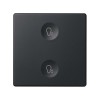 Выключатель сенсорный 2-кл. СП Simon 82 Sense IP20 с тематич. маркир. Т3 графит Simon 8000625-038