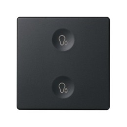 Выключатель сенсорный 2-кл. СП Simon 82 Sense IP20 с тематич. маркир. Т3 графит Simon 8000625-038