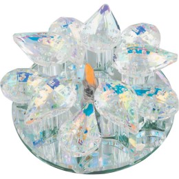 Светильник декоративный встраиваемый DLS-F129 G4 GLASSY/RAINBOW "Fiore" без лампы G4 основание стекл