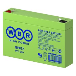 Аккумулятор 6В 7.2А.ч WBR GP672 WBR