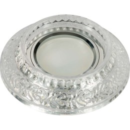 Светильник декоративный Luciole DLS-L105 GU5.3 CHROME/CLEAR GU5.3 встраив. доп. светодиод. подсветка