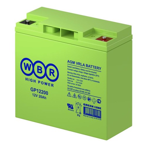 Аккумулятор 12В 20А.ч WBR GP12200 WBR
