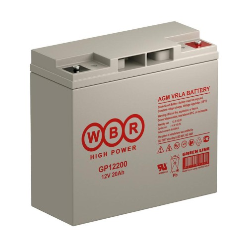 Аккумулятор 12В 20А.ч WBR GP12200 WBR