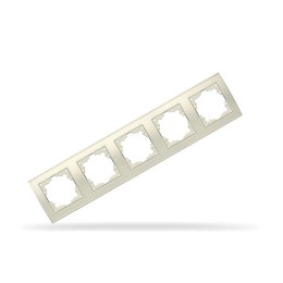 Рамка 5-м Бриллиант горизонт. сл. кость UNIVersal 1032