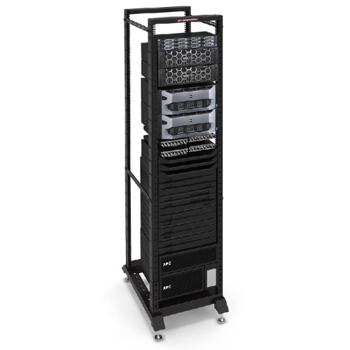 Стойка серверная открытая 27U 533х800х1262мм (ШхГхВ) двухрамная (RAL 9004) черн. SYSMATRIX GR 6827.9