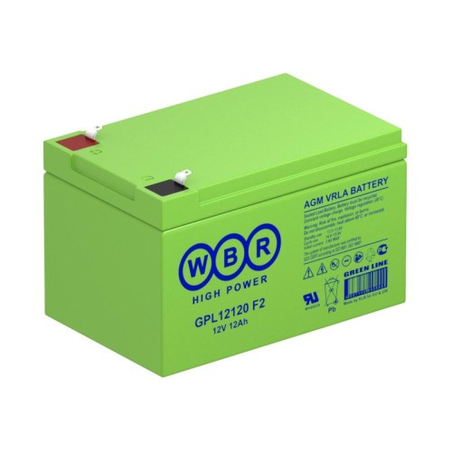 Аккумулятор 12В 12А.ч WBR GPL12120 F2 WBR